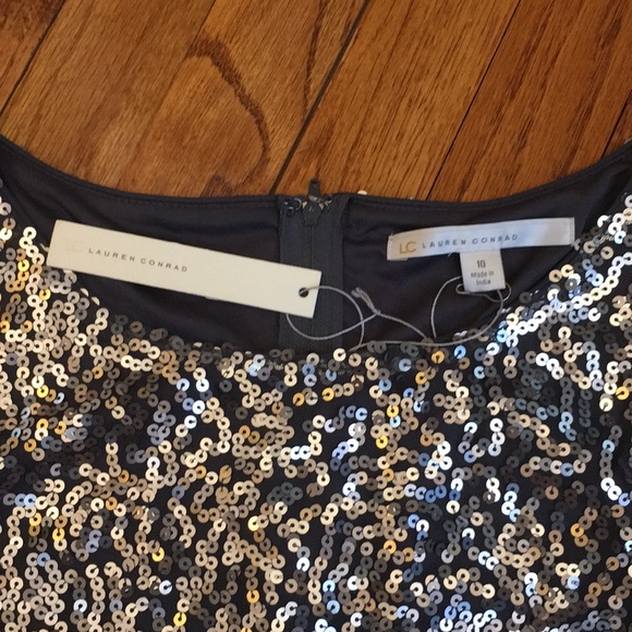 SOLD Grey/Silver Sequin Mini Dress - Picture 2 of 8